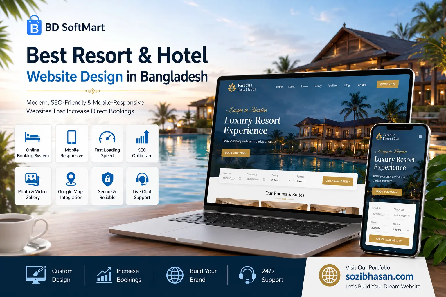 Luxury Resort Website Design